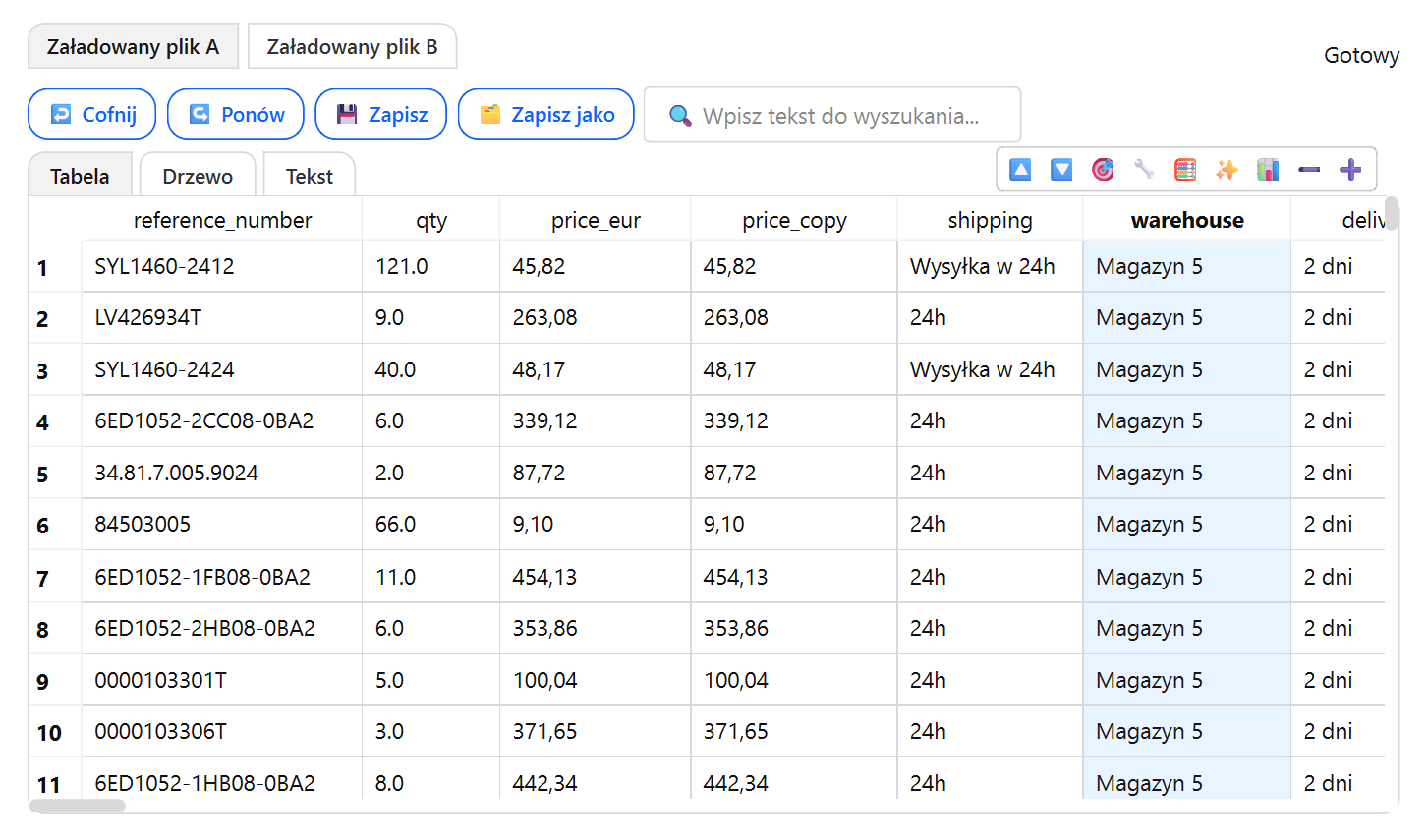 Podgląd aplikacji SellStar: ekran główny